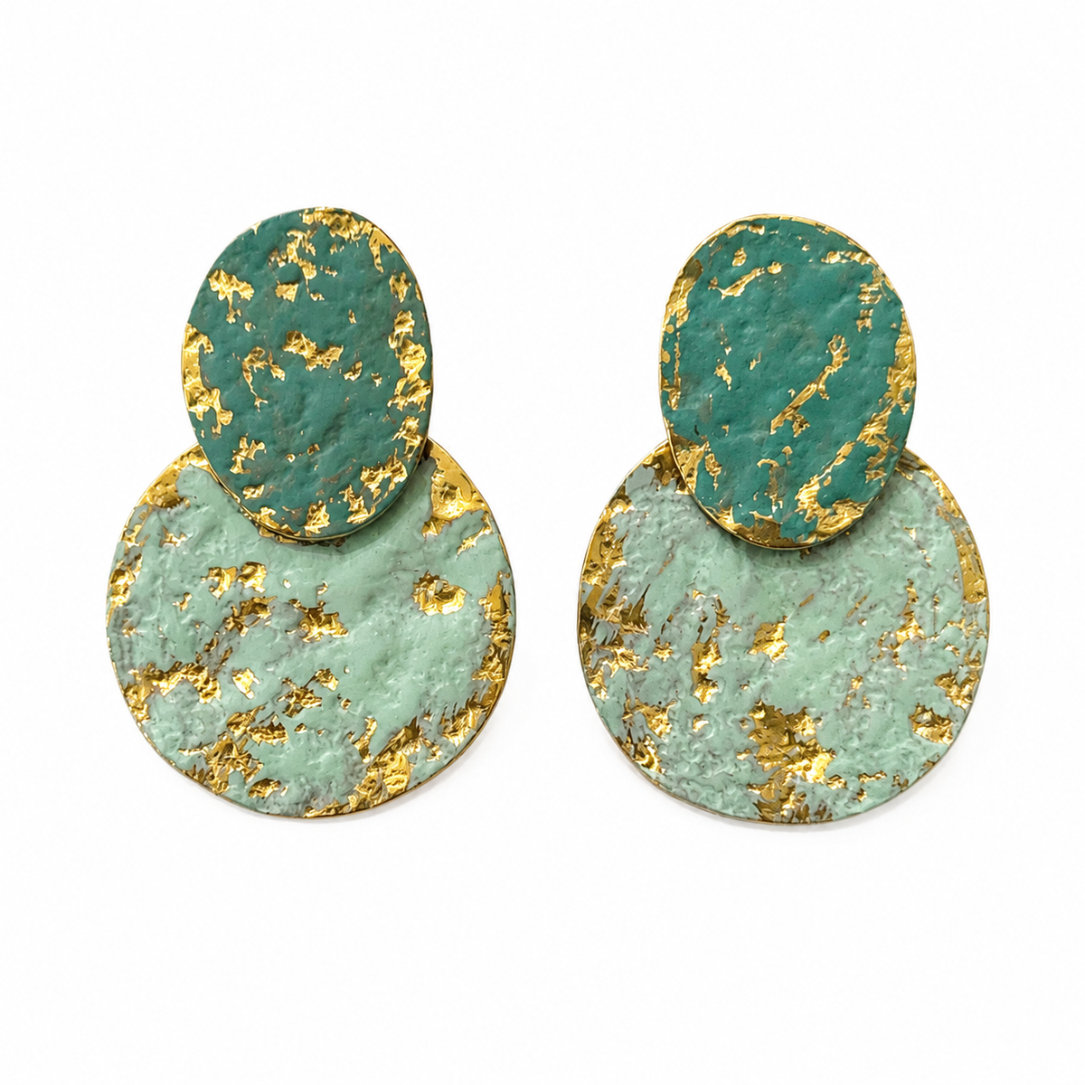 Turquoise oorbellen