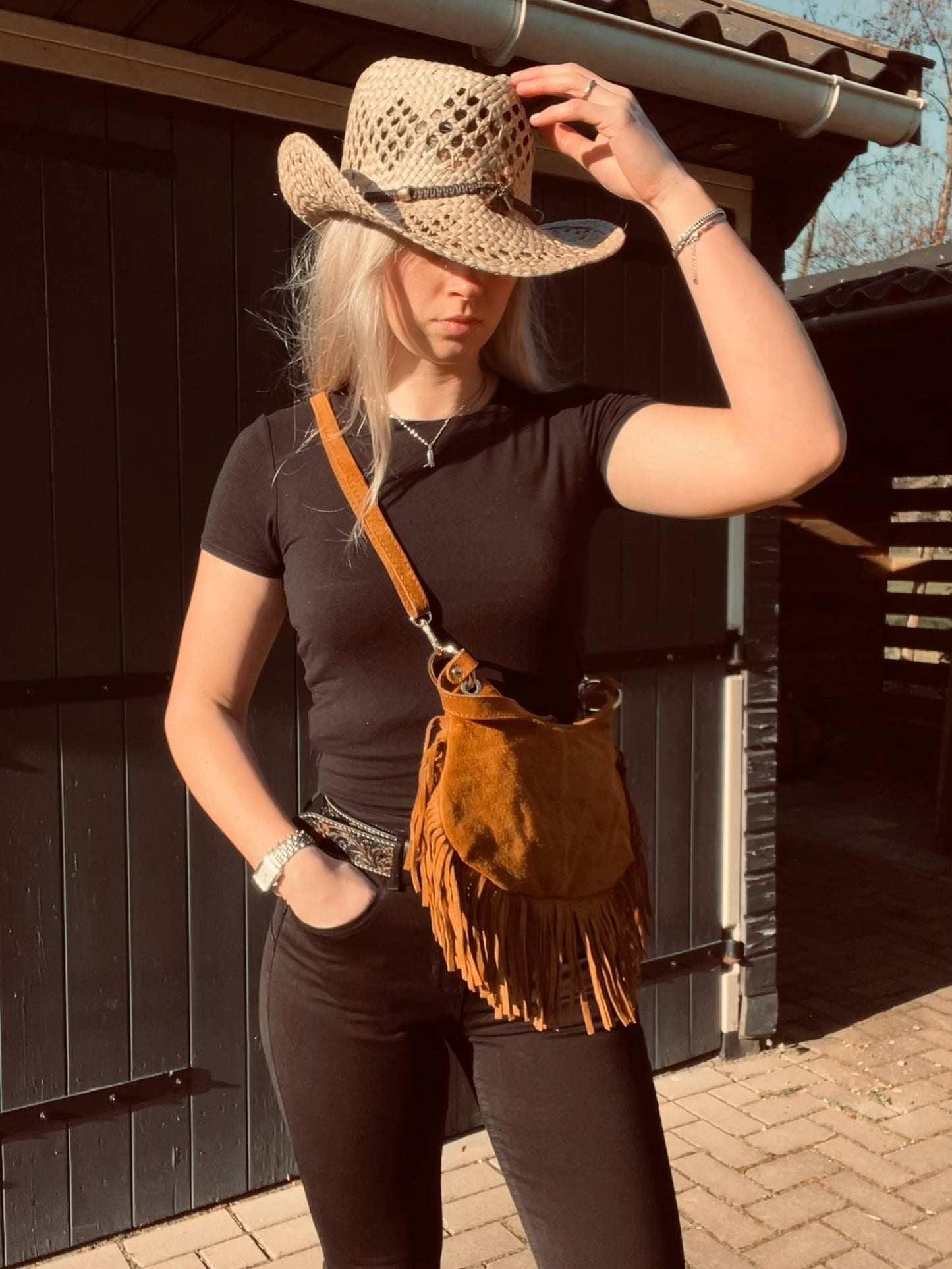 Meliana Suède Leren Tas