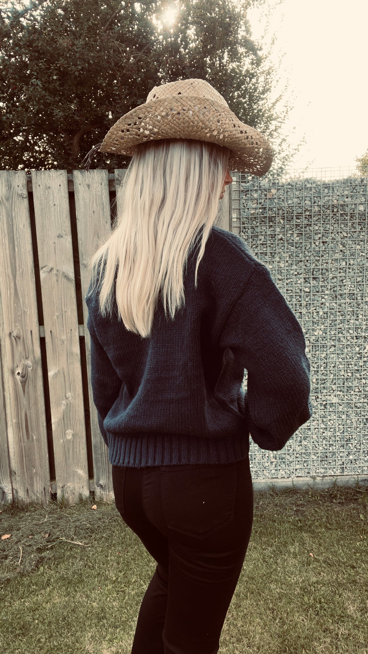 Blauwe American Spirit Sweater