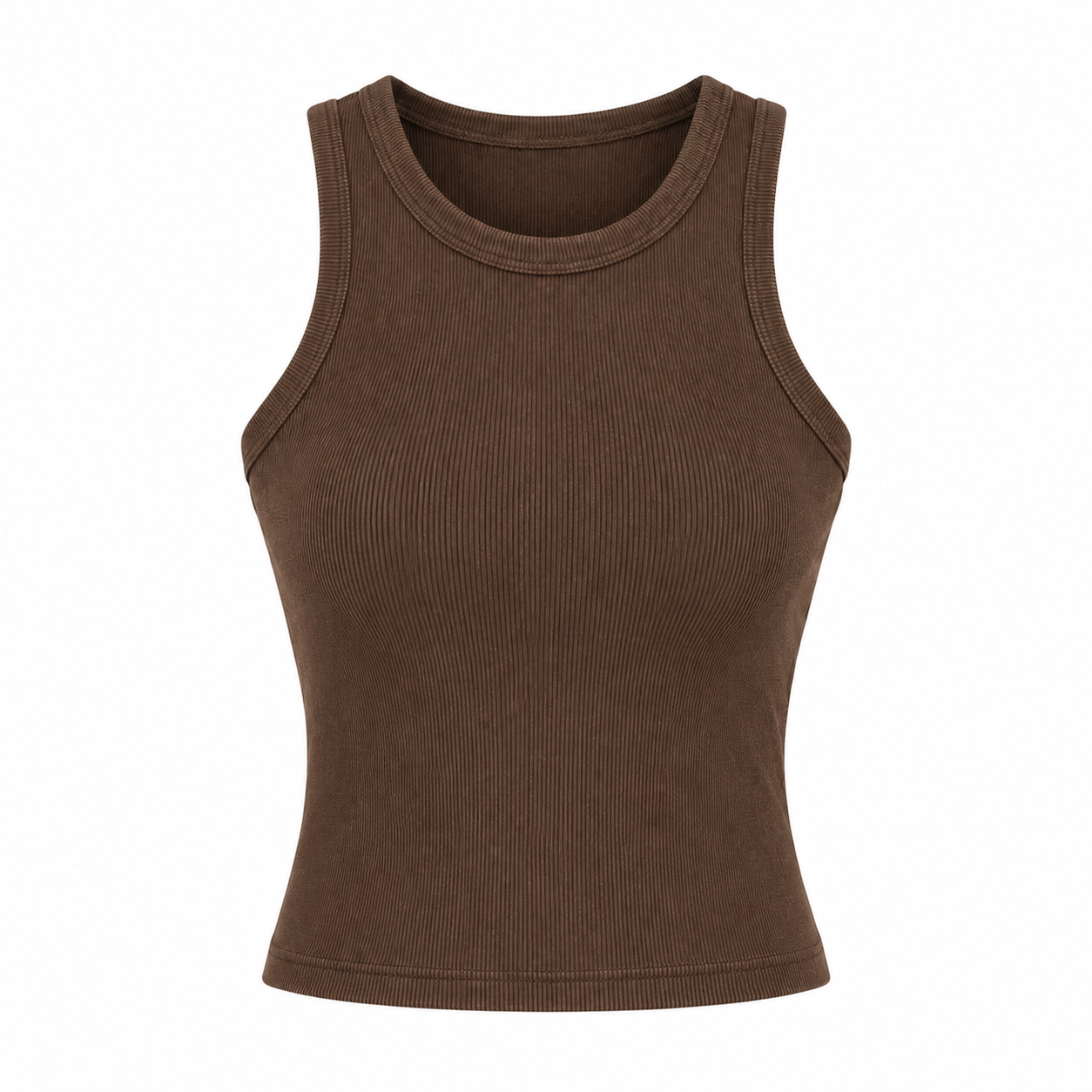 Bruine basic tanktop
