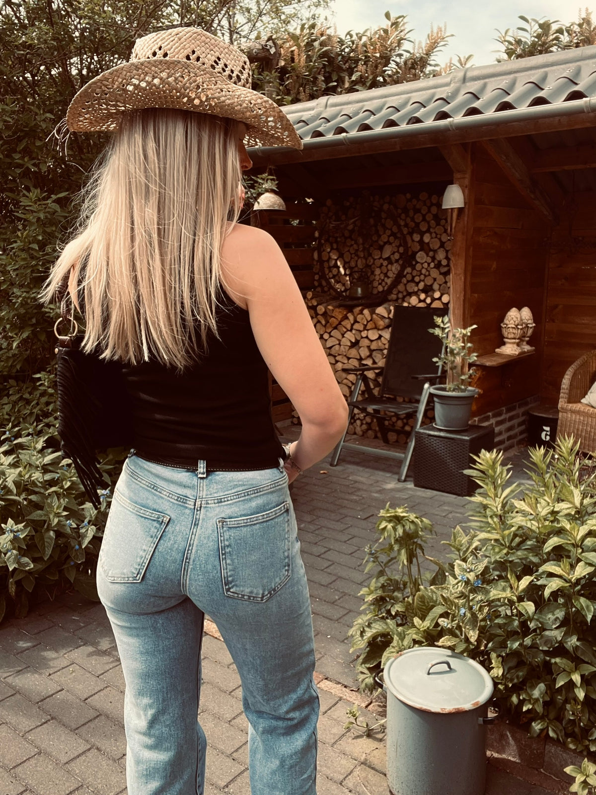Zwarte tanktop