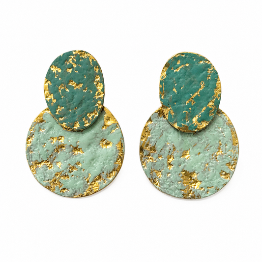 Turquoise oorbellen