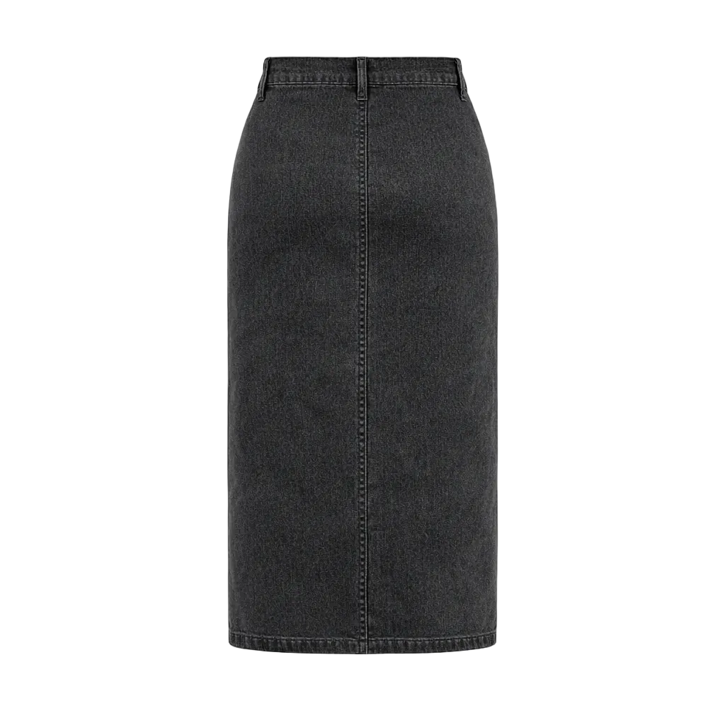 Estee Brown lange Spijkerrok met knopen