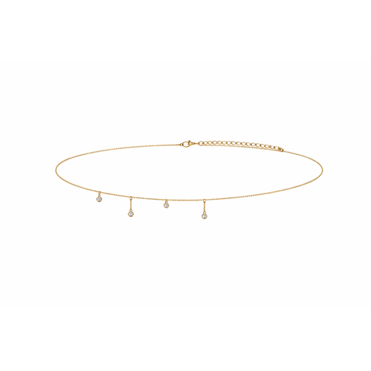 Gouden Buikketting Met Bedels