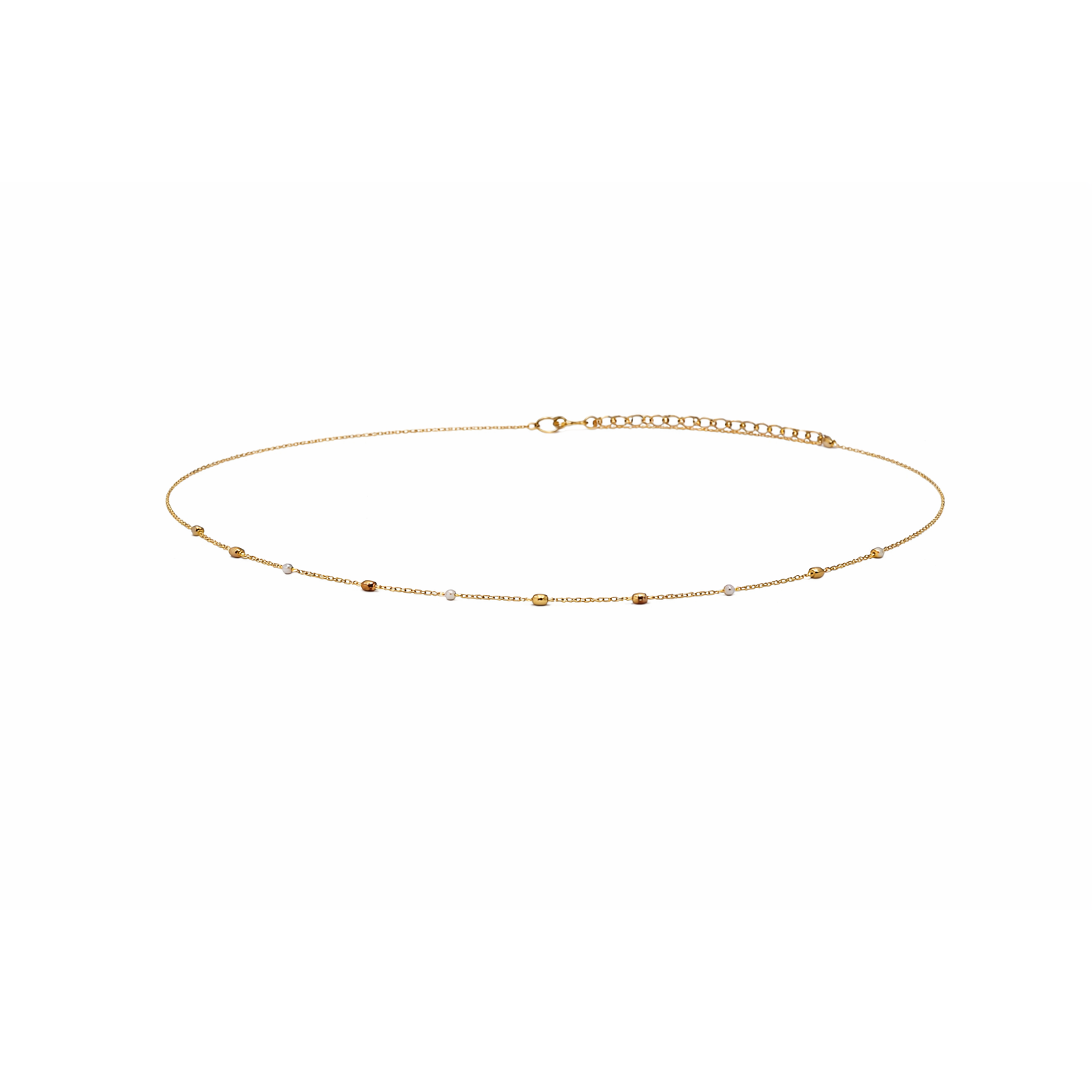 Gouden Buikketting Met Kralen