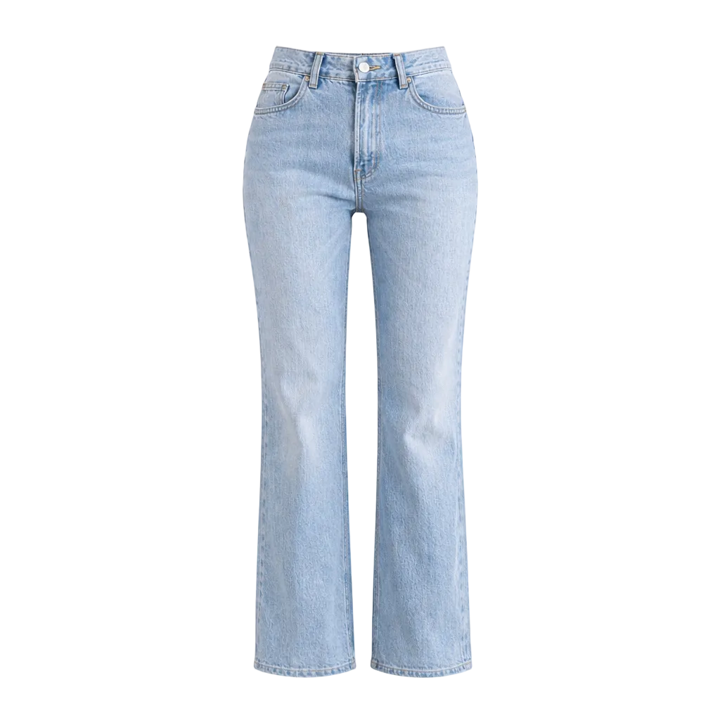 Blauwe Wide Leg Jeans