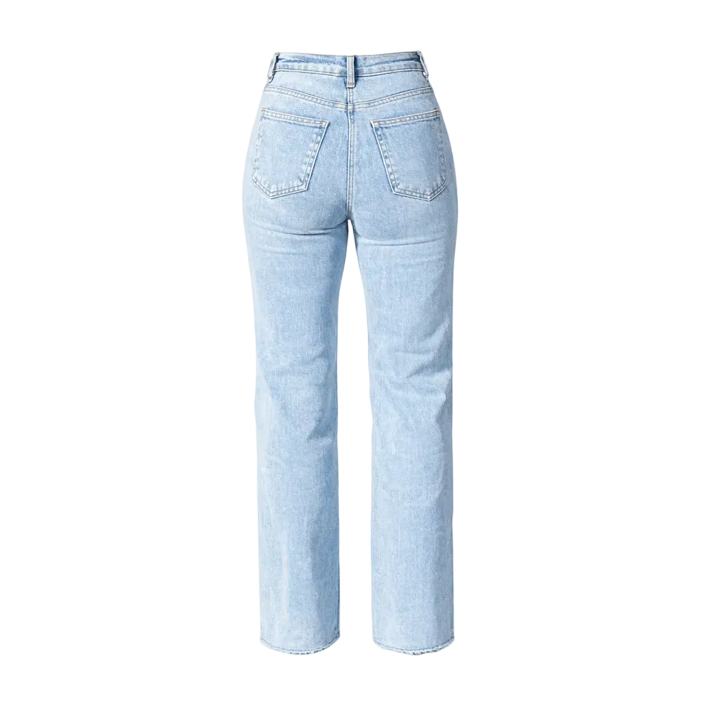 Blauwe Wide Leg Jeans
