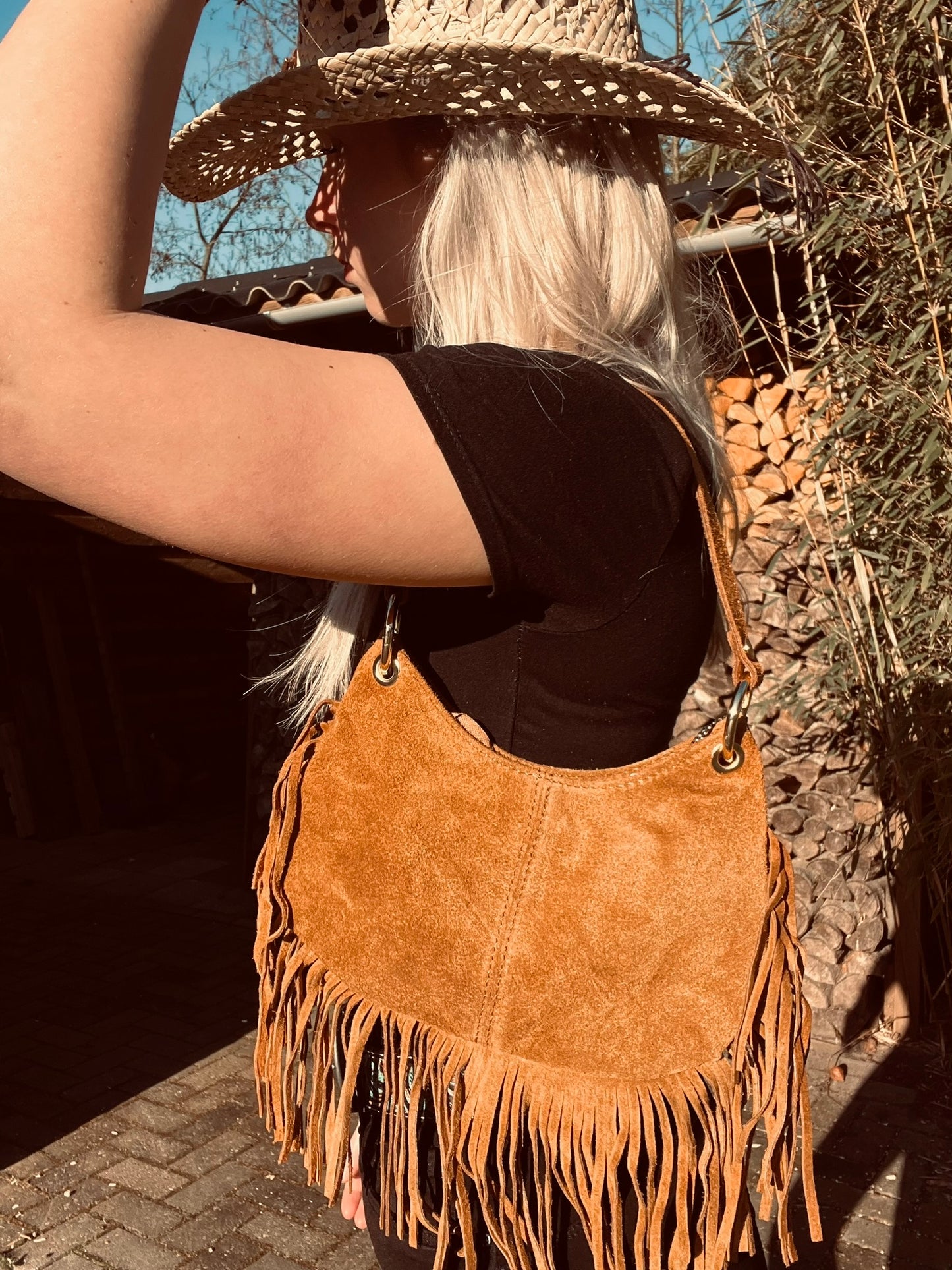 Meliana Suède Leren Tas