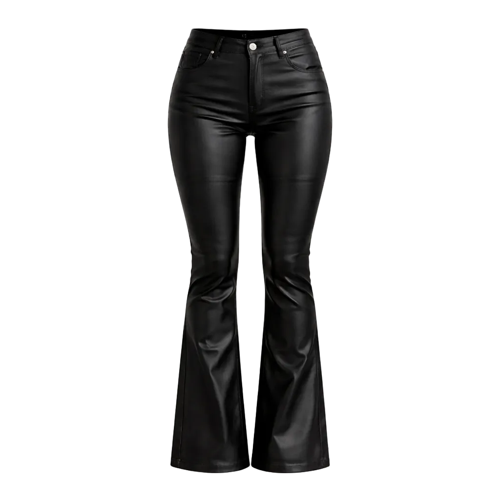 Leer Coated Flair Broek