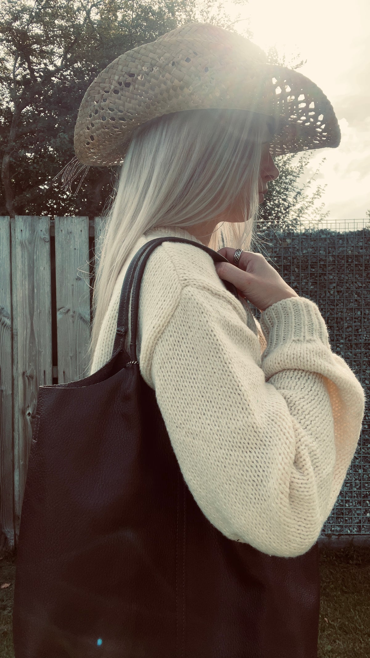 Bruine leren tas