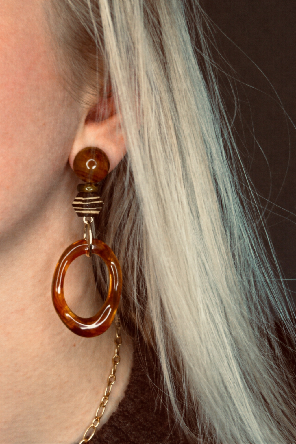 Ovale Statement Oorbellen