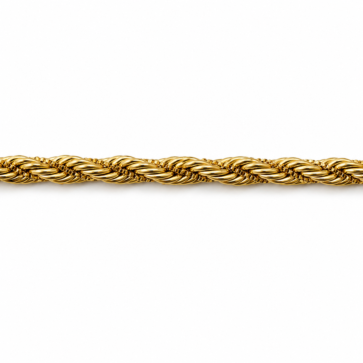 Gouden gevlochten armband