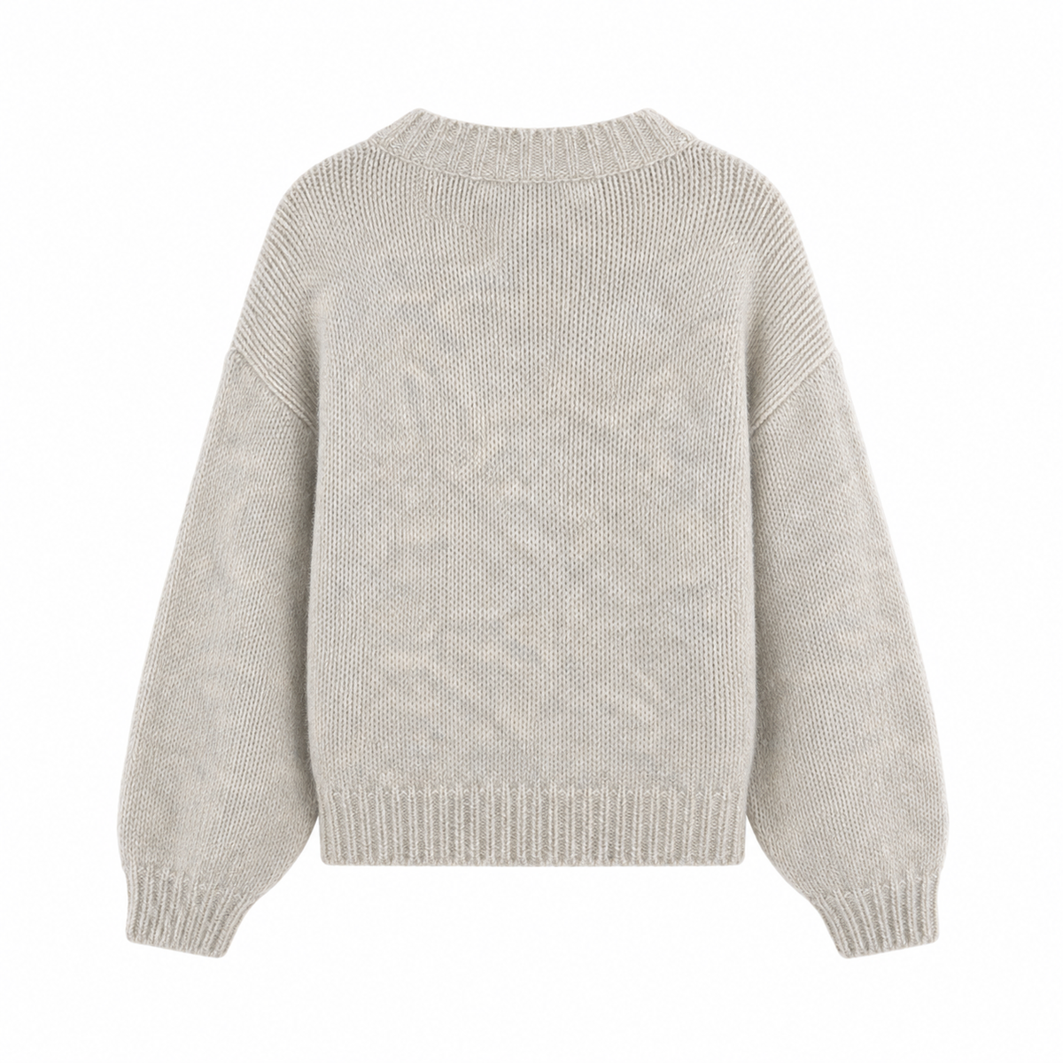 Grijze gebreide sweater