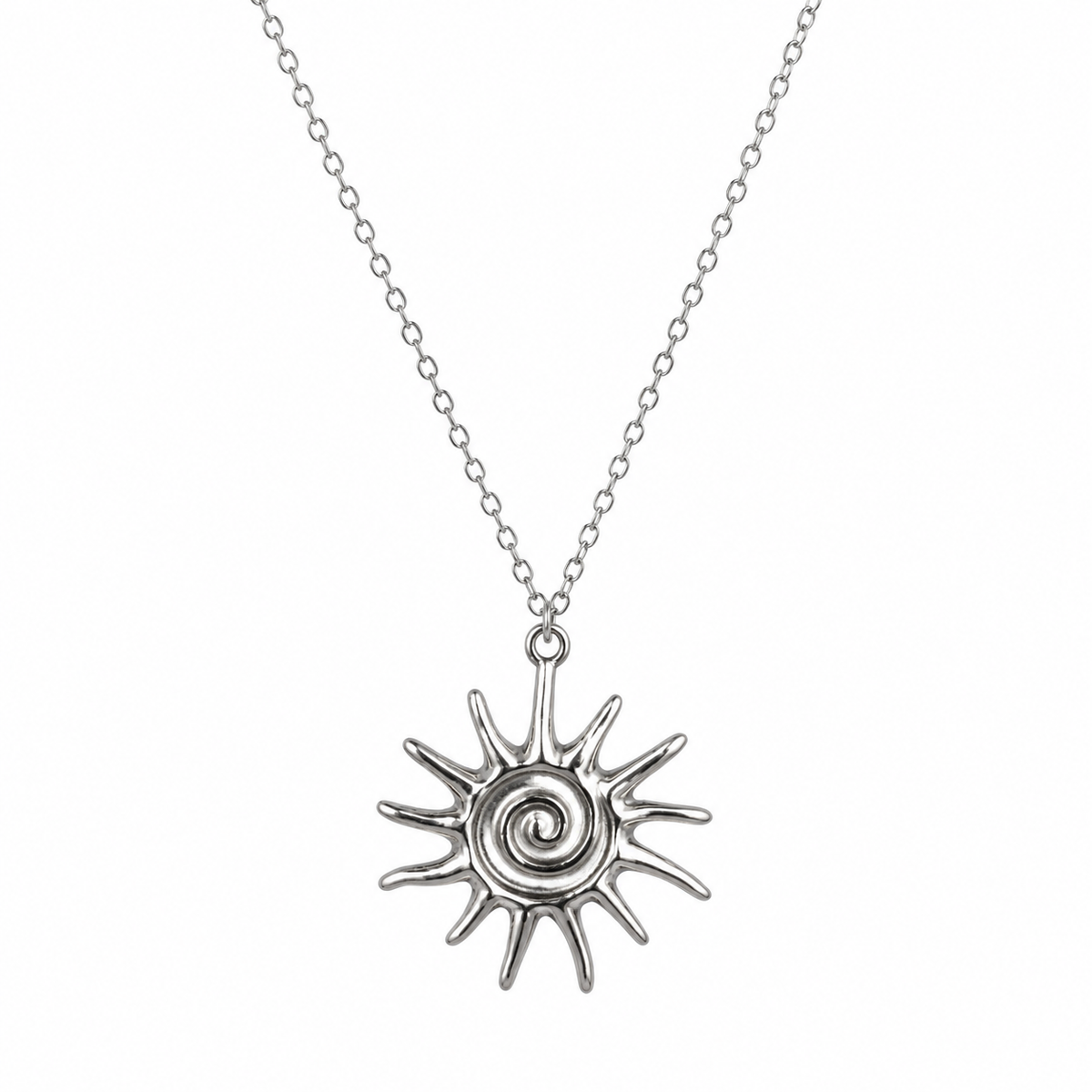 Zon Ketting Zilver