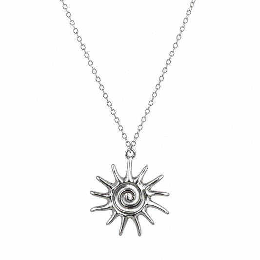 Zon Ketting Zilver