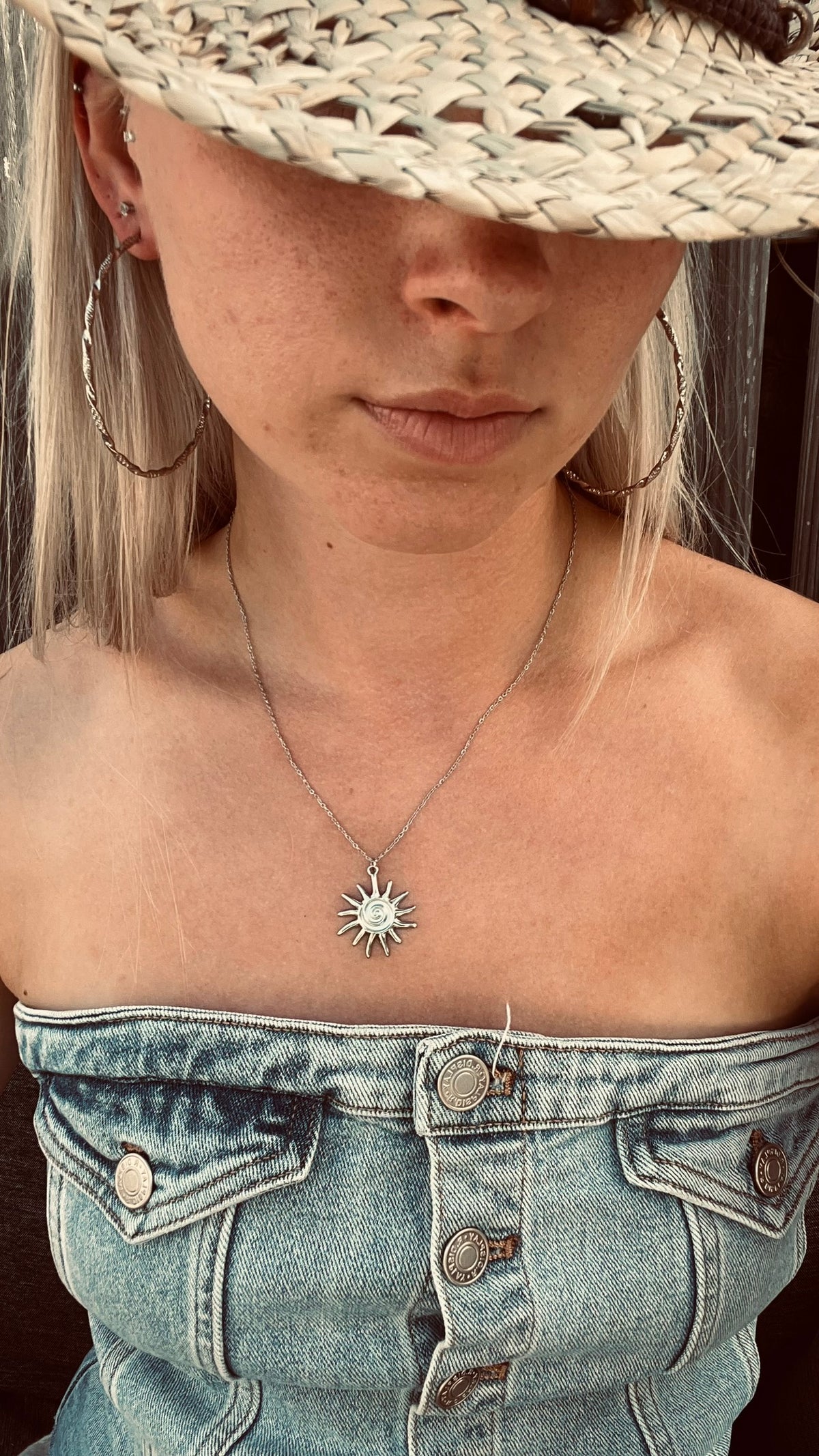 Zon Ketting Zilver