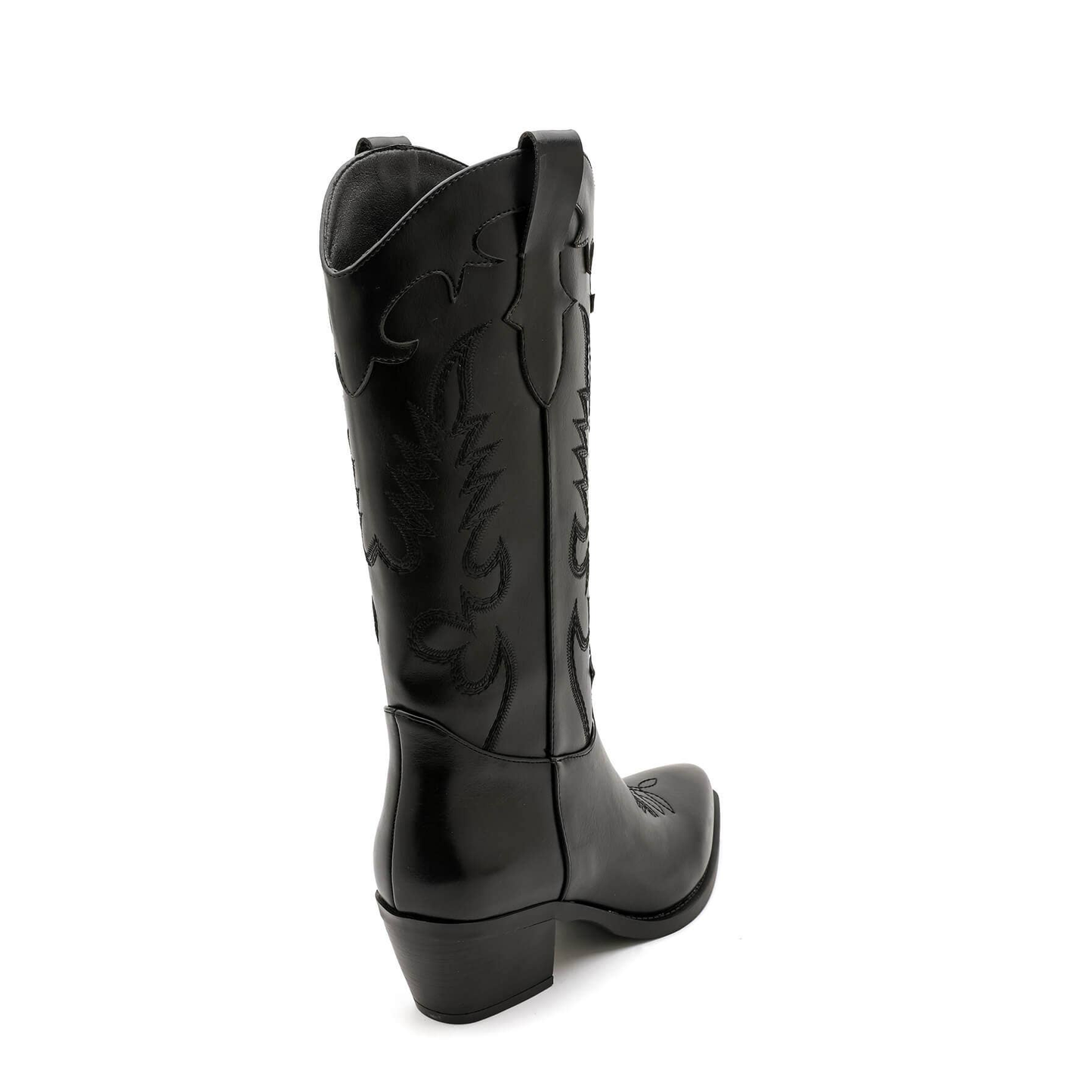 Ideal Shoes Zwarte Cowboylaars