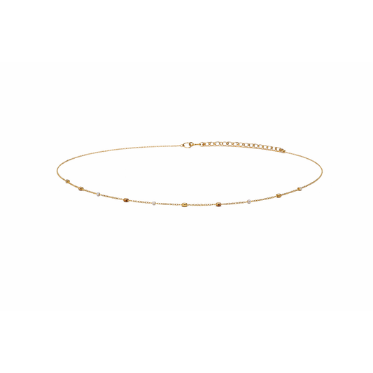 Gouden Buikketting Met Kralen